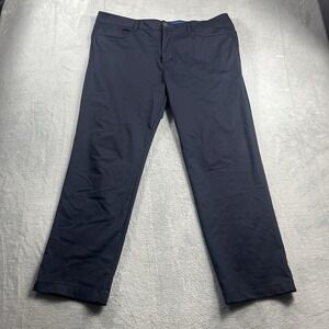 Twillory Pants Men's 38x28* Tailored Fit Tech Fabric Flat Front Performance Navy